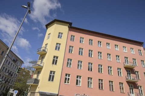 Evacuated and closed house, danger of collapse, Goltzstrasse / Grunewaldstrasse, Schoeneberg,