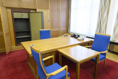 Stasi Museum in the former MfS building. Office of the former head of the Ministry for State