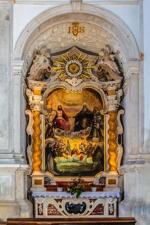Cathedral Church of St George, Sv. Juri with the high bell tower, j, 17th century, harbour town of