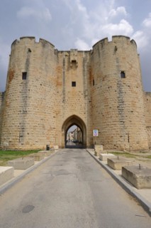 Old city wall, Aigues-Mortes, Camargue, Gard, Languedoc-Roussillon, South of France, France, Europe