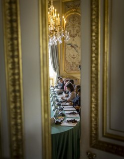 Annalena Baerbock (Alliance 90/The Greens), Federal Foreign Minister, takes photographs as part of
