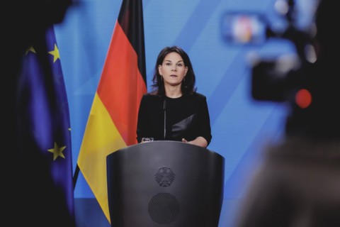 Annalena Baerbock (Alliance 90/The Greens), Federal Foreign Minister, photographed during a joint