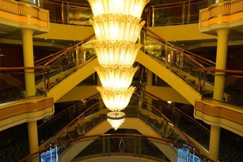 Cruise ship on the Yangtze River, Yichang, Hubei Province, China, Asia, A large, luxurious