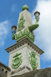 Briare, Canal bridge built by Gustave Eiffel, lateral canal to the Loire above the Loire river,