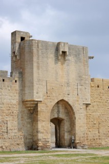 Old city wall, Aigues-Mortes, Camargue, Gard, Languedoc-Roussillon, South of France, France, Europe