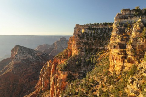 View of the Angels Window at Cape Royal, North Rim, Grand Canyon National Park, Arizona, United