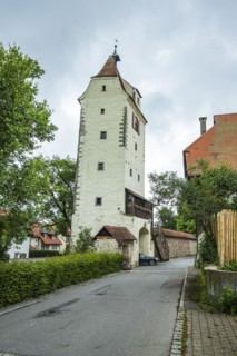 Espantor and tower from the 14th century, one of the two surviving medieval town gates in the old
