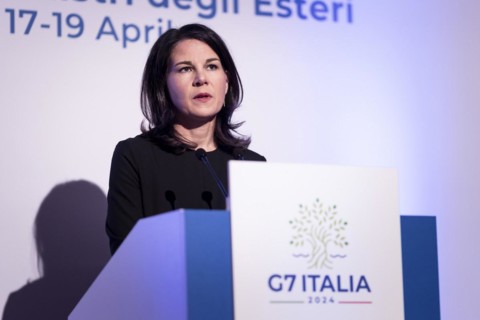Annalena Baerbock (Alliance 90/The Greens), Federal Foreign Minister, photographed at a press