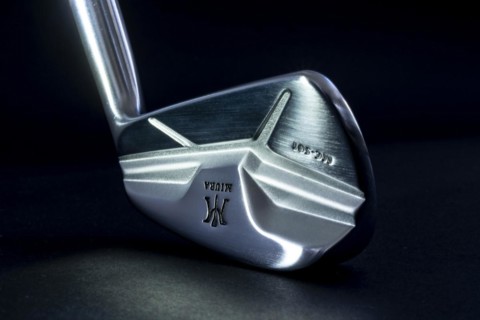 Golf Club Iron Miura MC 501 Illuminated on Black Background in Switzerland