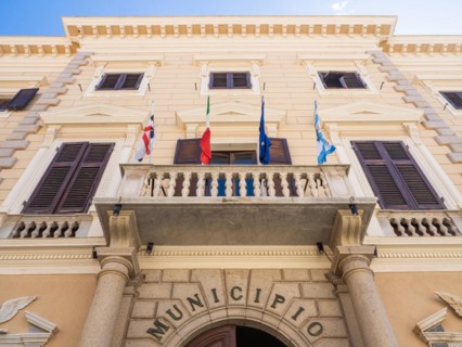 Town Hall, Maddalena, Isola La Maddalena, Sardinia, Italy, Europe
