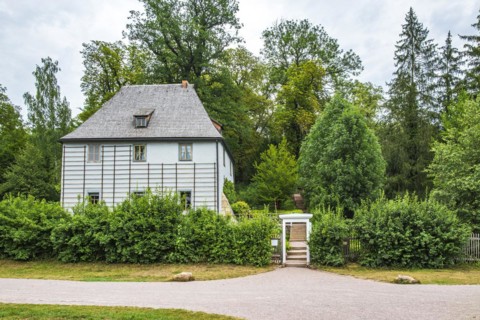 Goethe's Garden House in the Park on the Ilm, part of the UNESCO World Heritage Site in Weimar,