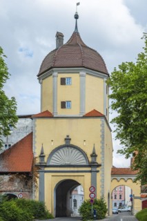 The Westertor, one of Memmingen's historic city gates, in the west of the old town centre of