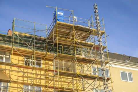 Building site, loft conversion, old building, main street, Schoeneberg, Tempelhof-Schoeneberg,