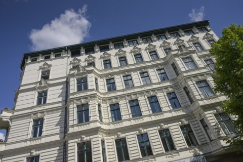 Wilhelminian-style old building, Neue Steinmetzstrasse / Grossgoerschenstrasse, Schoeneberg,
