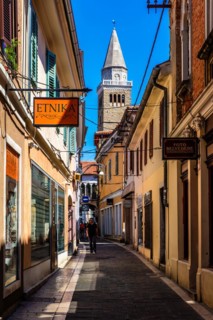 Old town with Assumption Cathedral, harbour town of Koper on the Adriatic coast, Slovenia, Koper,