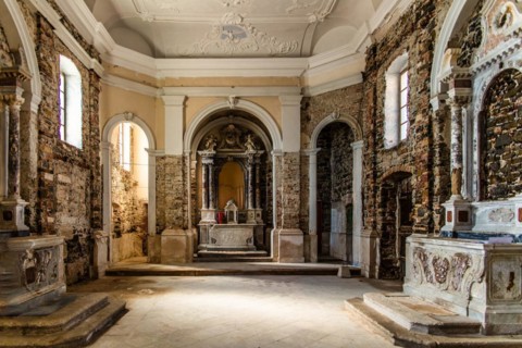 Church of St Clement or Mary Health to avert the plague, 13th century, harbour town of Piran on the