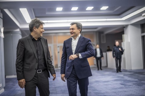 The Federal Minister for Economic Affairs and Climate Protection Robert Habeck (Alliance 90/The