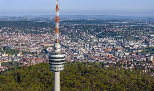 TV tower, world's first reinforced concrete tower, landmark and sight of the city of Stuttgart and