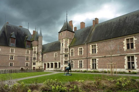 Gien. The castle built from 1482 for Anne de France and Pierre II de Beaujeu, hunting museum,