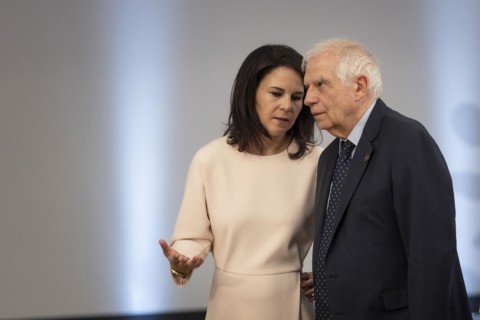 Annalena Baerbock (Alliance 90/The Greens), Federal Foreign Minister, and Josep Borrell, High