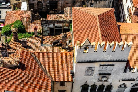 View of the Praetorian Palace, 13th century, harbour town of Koper on the Adriatic coast, Slovenia,