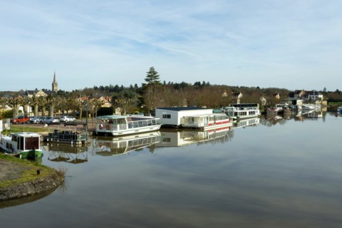 Briare, Marina near Canal bridge, Loiret department, Centre-Val de Loire, France, Europe