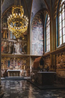 St Vitus Cathedral, cathedral, cathedral, church building, interior view, holy, figures, painting,