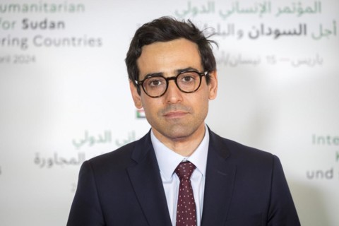 Stephane Sejourne, Foreign Minister of France. 'Photographed on behalf of the Federal Foreign