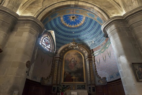 Devotional chapel in the Eglise Notre Dame de Bon Port, 1646, Les Sables-d'Olonne, Vandee, France,