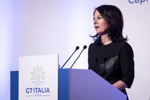 Annalena Baerbock (Alliance 90/The Greens), Federal Foreign Minister, photographed at a press