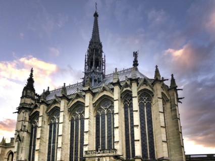 Paris 1er arr. The Holy Chapel (Sainte Chapelle) built on the Ile de la Cite at the request of
