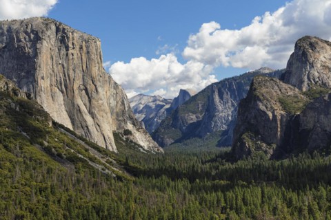 Tunnel View, Yosemite Valley with El Capitan, Yosemite National Park, California, United States,