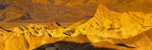 Zabriskie Point at sunrise, Death Valley National Park, California, USA, Death Valley National
