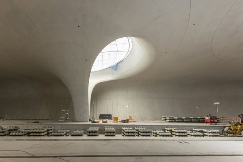 Open construction site days at the new main railway station. 115, 000 visitors visit the