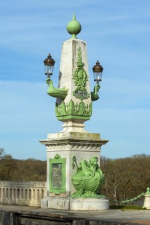 Briare, Canal bridge built by Gustave Eiffel, lateral canal to the Loire above the Loire river,