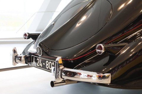 Mercedes-Benz 320 streamlined saloon from 1939, Mercedes-Benz Museum, Stuttgart,