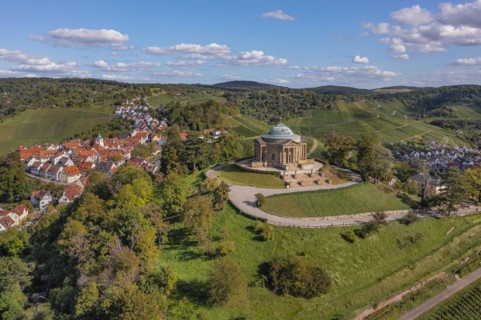 Burial chapel in the vineyards near Stuttgart-Rotenberg, Baden-Wuerttemberg, Germany, Rotenberg,