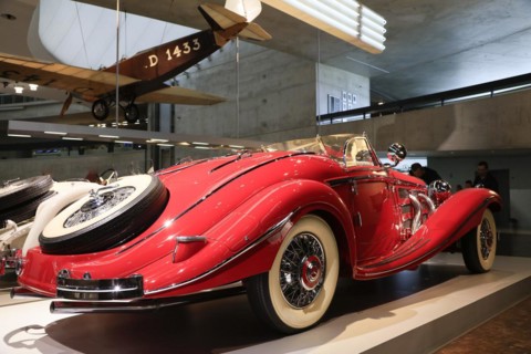 Mercedes-Benz 500 K Special Roadster, Mercedes-Benz Museum, Stuttgart, Baden-Wuerttemberg, Germany,