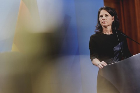 Annalena Baerbock (Alliance 90/The Greens), Federal Foreign Minister, photographed during a joint