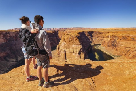 Horseshoe Bend, Glen Canyon, Colorado River, Arizona, USA, Horseshoe Bend, Arizona, USA, North