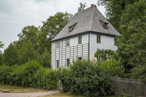 Goethe's Garden House in the Park on the Ilm, part of the UNESCO World Heritage Site in Weimar,