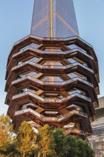 The Vessel, walk-in artwork by British designer Thomas Heatherwick, Hudson Yards, New York City,