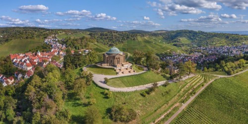 Burial chapel in the vineyards near Stuttgart-Rotenberg, Baden-Wuerttemberg, Germany, Rotenberg,