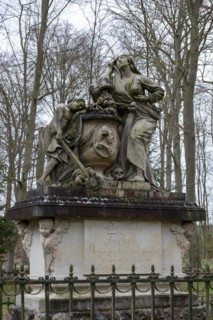 Monument to Duke Friedrich zu Mecklenburg (1717-1785) in Ludwigslust Palace Park, created in 1788