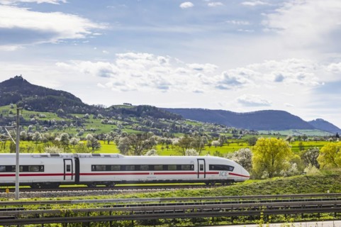 New railway line from Wendlingen to Ulm, Stuttgart21. Section of track near Kirchheim unter Teck