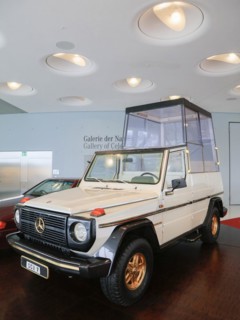 Mercedes-Benz 230 G Popemobile for Pope John Paul II, Mercedes-Benz Museum, Stuttgart,