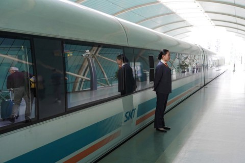 Shanghai Transrapid Maglev Shanghai Maglev Train Station Station, Shanghai, China, Asia, A