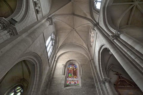 Vaults of Notre Dame de l'Assomption Cathedral, Lucon, Vendee, France, Europe
