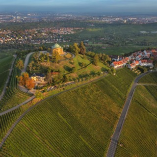 Burial chapel in the vineyards near Stuttgart-Rotenberg, Baden-Wuerttemberg, Germany, Rotenberg,