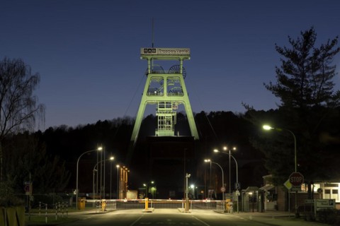 Prosper-Haniel colliery, at the blue hour, winding tower, Bottrop, Ruhr area, North